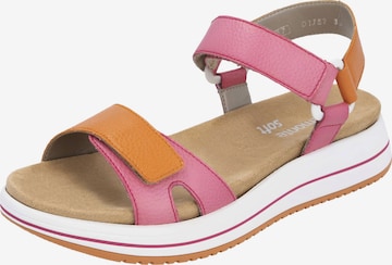 REMONTE Strap Sandals in Pink: front