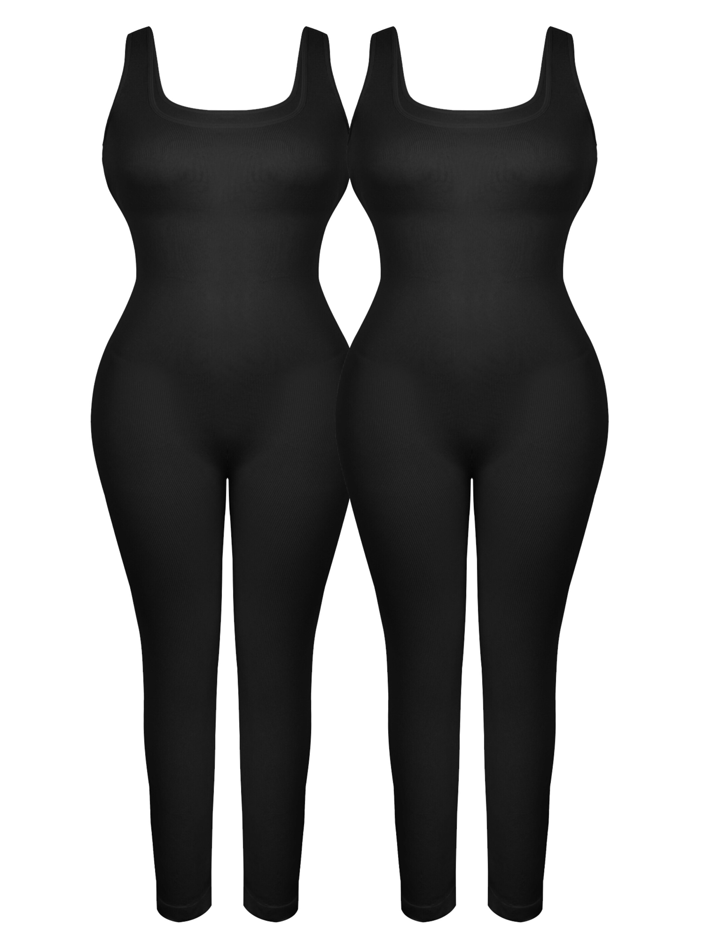 MEETWEE Sportbody 'Base Layer' in Zwart: voorkant