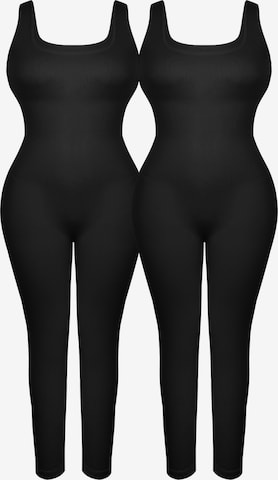 MEETWEE Sportbody 'Base Layer' in Zwart: voorkant
