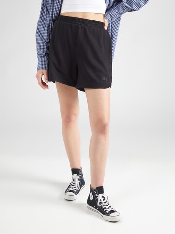 GAP Loose fit Trousers 'DOLPHIN' in Black: front
