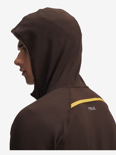 UNDER ARMOUR Athletic Sweatshirt in Chocolate / White, Item view