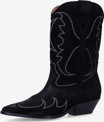 Bottes de cowboy SACHA en noir : devant