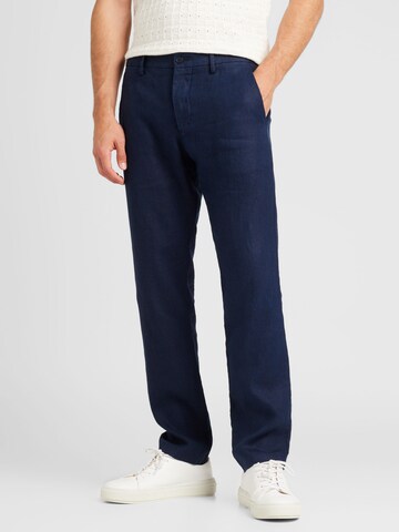 NN07 Regular Chino 'Theo 1454' in Blauw: voorkant