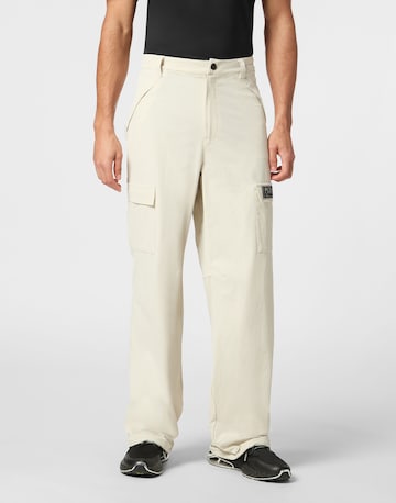 Plein Sport Loosefit Cargobroek 'Scratch' in Beige: voorkant