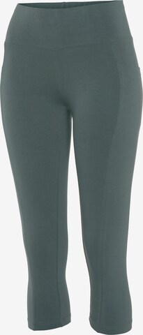 VIVANCE Skinny Sporthose in Grün