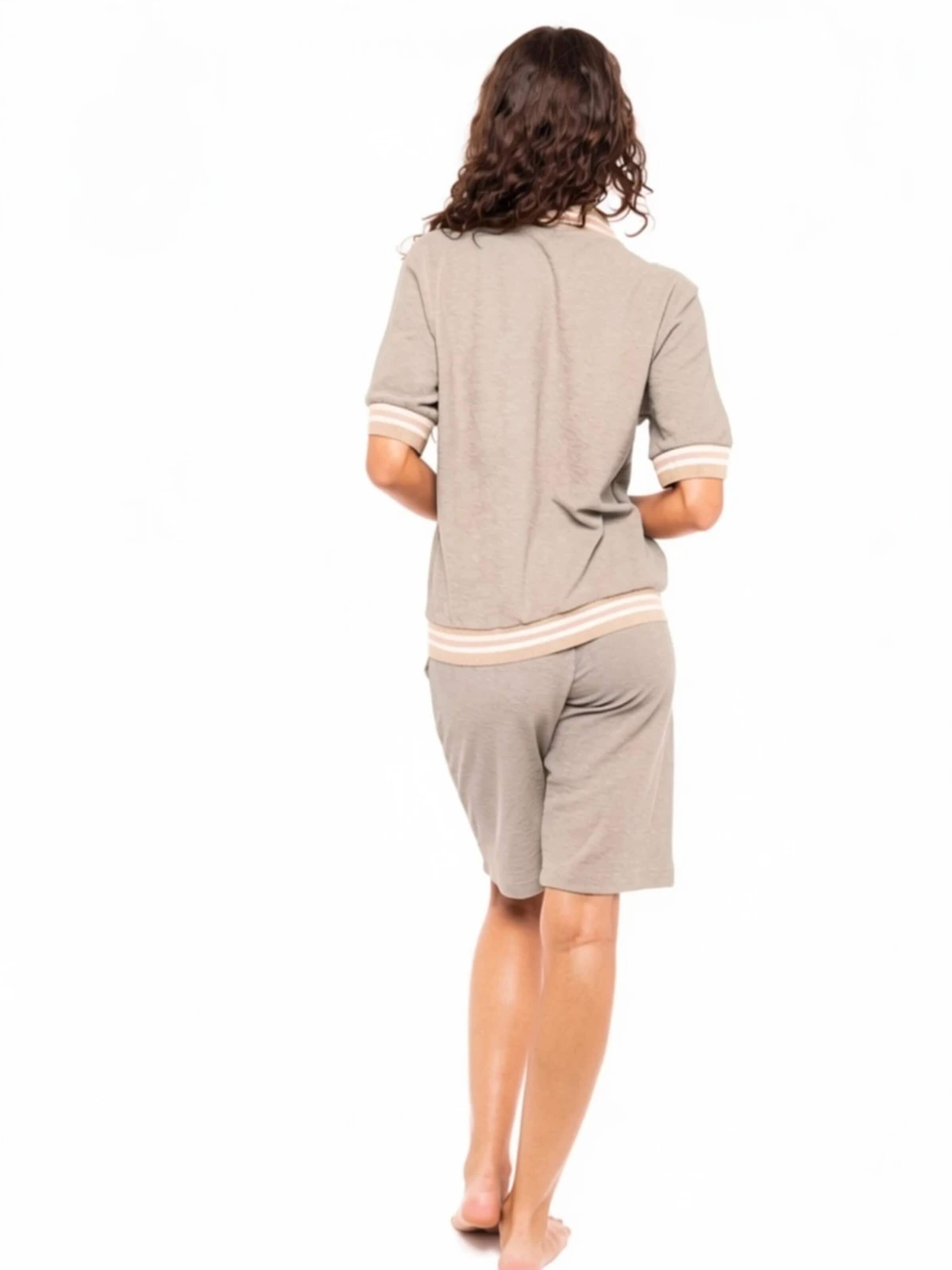 Survêtement 'TRUCKSUIT TERRY' Pink Label en beige