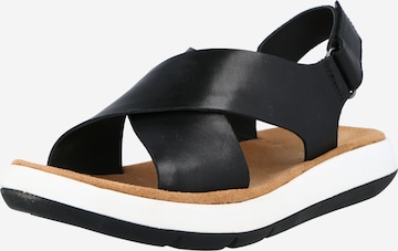 CLARKS Sandals 'Jemsa' in Black: front