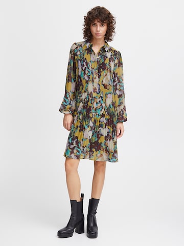 ICHI Shirt Dress in Mixed colors