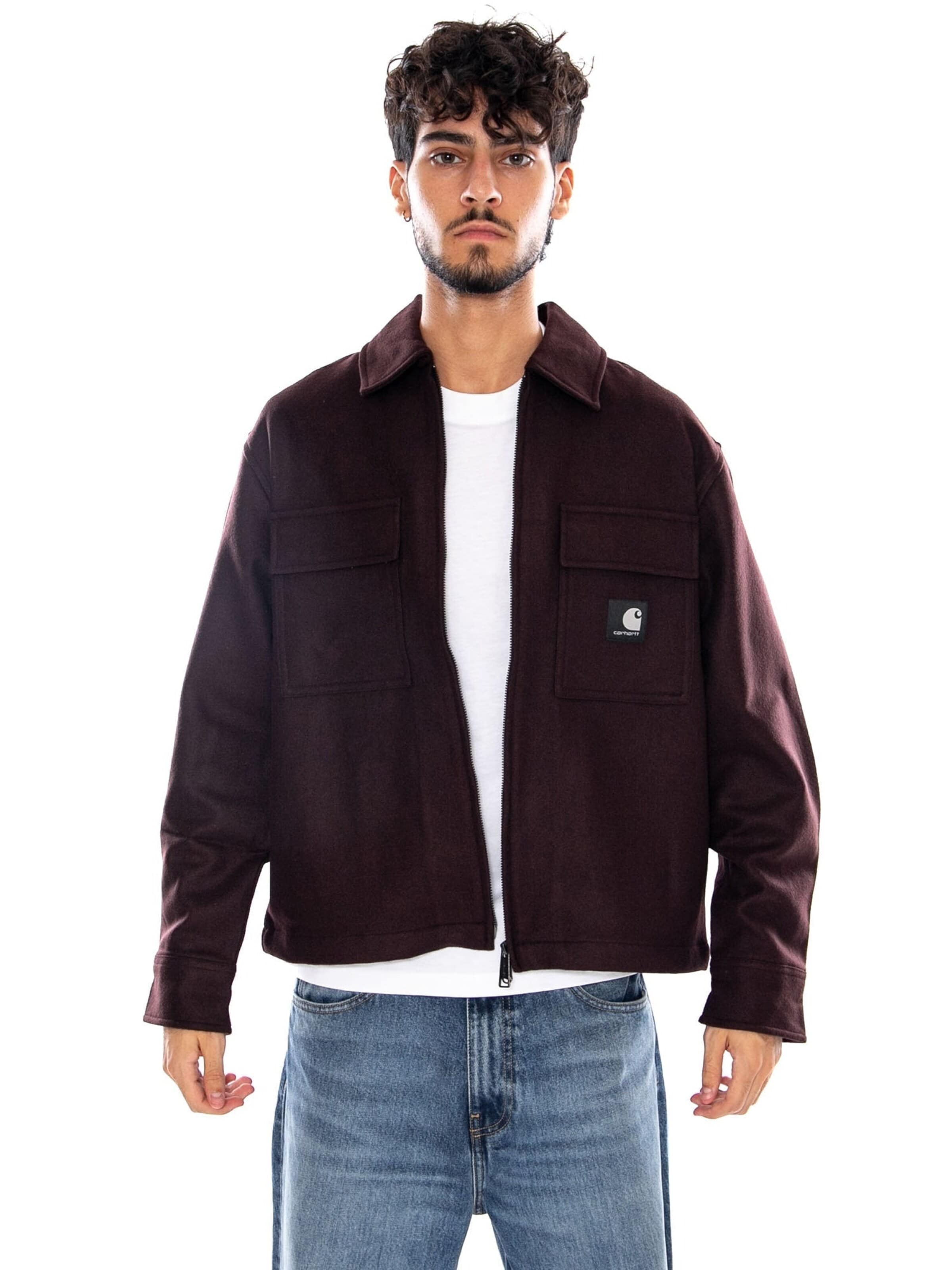 Comfort fit Camicia 'ATOKA SHIRT JAC PALISANDER' di Carhartt WIP in marrone: frontale
