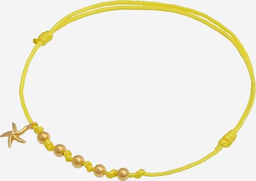 ELLI Armband Seestern, Textil-Armband in Gelb