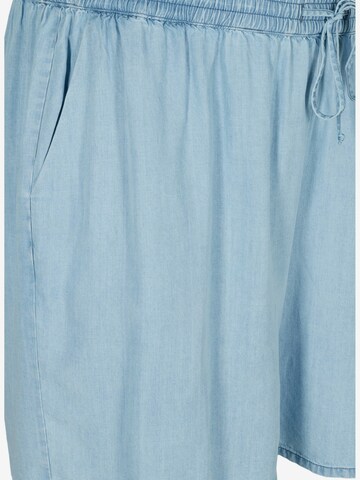 Zizzi Loosefit Shorts 'Mille' in Blau
