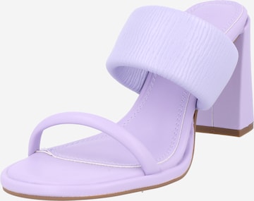 River Island Mules in Purple: front