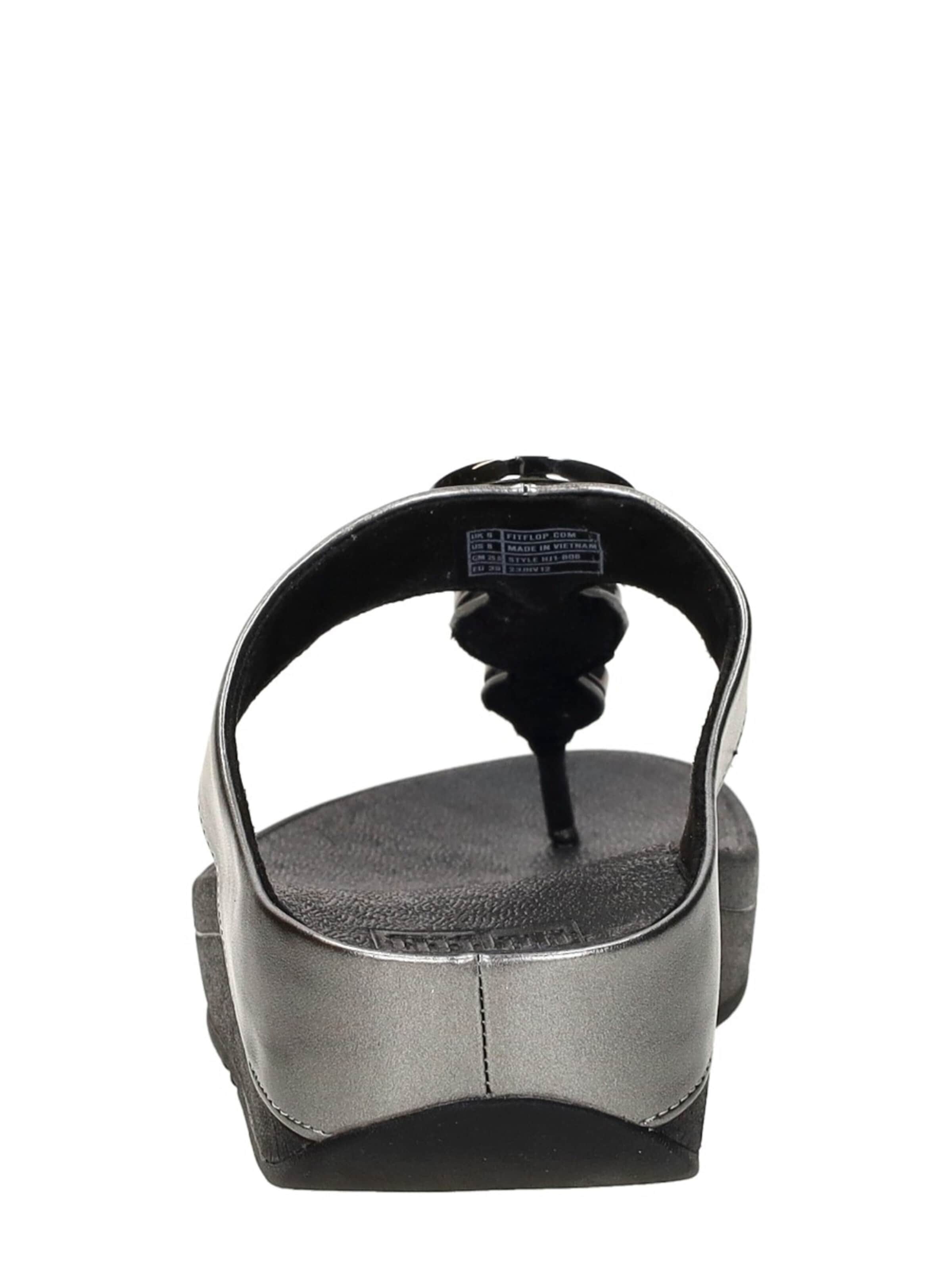 Séparateur d'orteils 'Halo Bead Circle Metallic Toe-Post' FitFlop en argent