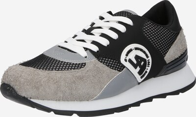 GUESS Sneakers laag 'FANO' in de kleur Grijs / Taupe / Zwart / Wit, Productweergave