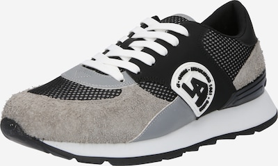 GUESS حذاء رياضي بلا رقبة 'FANO' بـ رمادي / رمادي داكن / أسود / أبيض, عرض المنتج