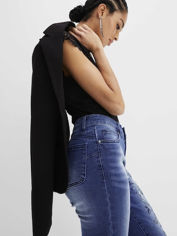 bonprix Skinny Jeans in Blauw