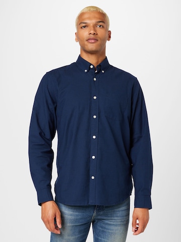 GAP Regular fit Overhemd in Blauw: voorkant