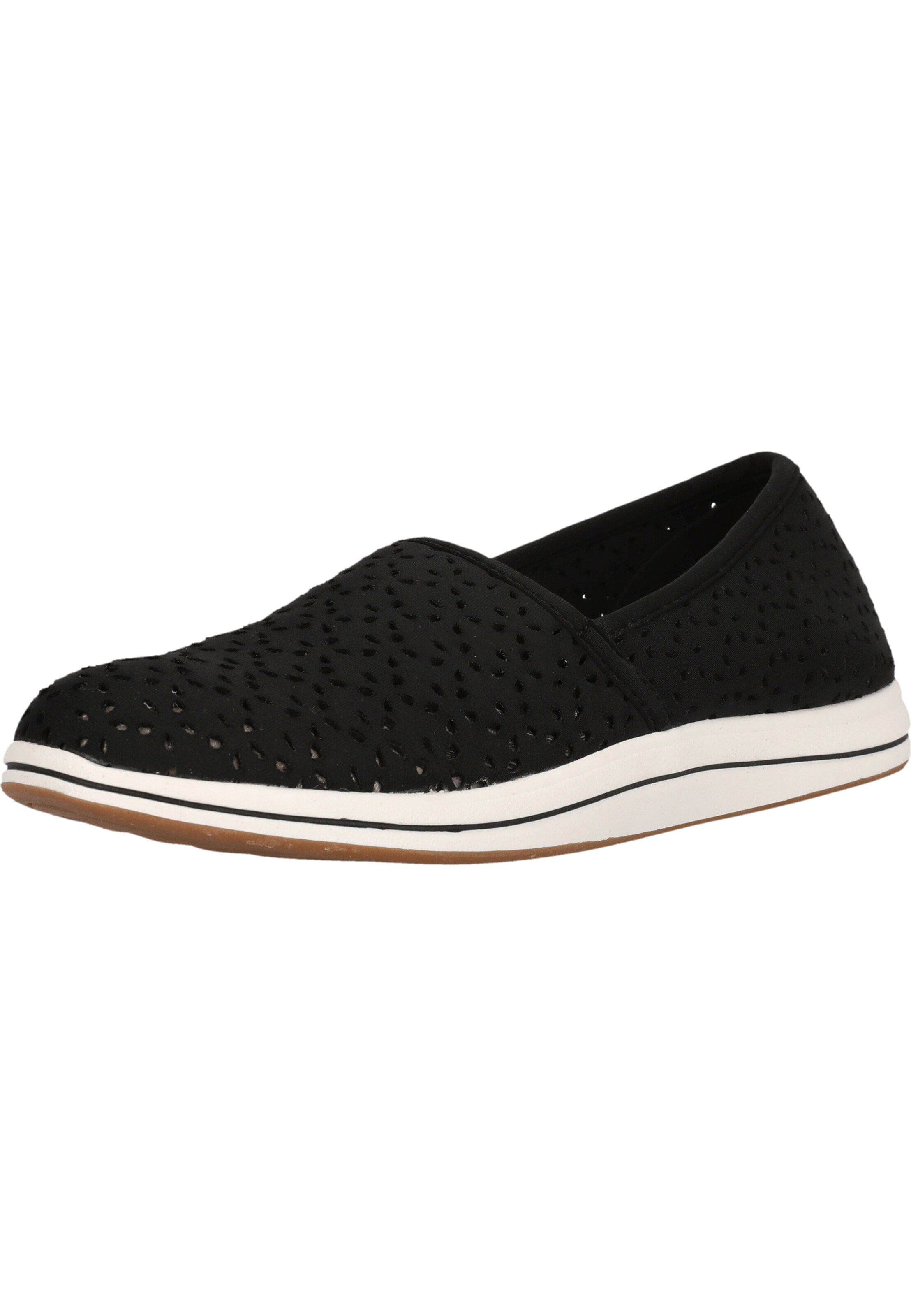 CLARKS Ballerina 'Brinkley' in Zwart: voorkant