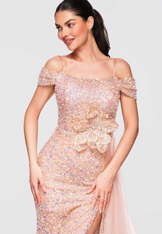 Ombre Abendkleid in Gold