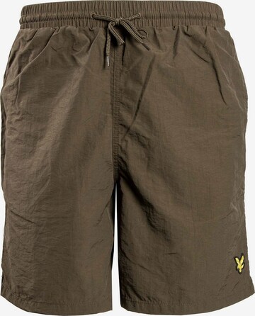 Lyle & Scott Loosefit Broek in Groen: voorkant