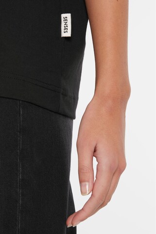 SENSES.THE LABEL T-Shirt in Schwarz
