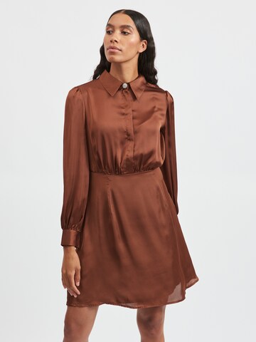 VILA Shirt Dress 'Cajsa' in Brown: front