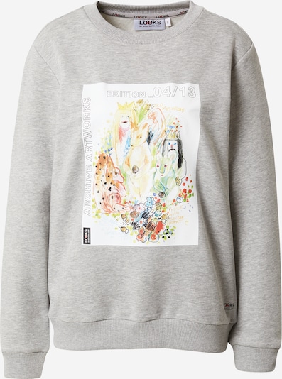 LOOKS by Wolfgang Joop Μπλούζα φούτερ σε γκρι μελανζέ / ανάμεικτα χρώματα, Άποψη προϊόντος