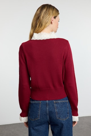 Trendyol Gebreid vest in Rood