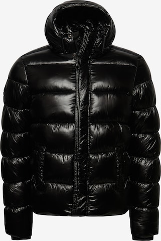 SuperdryPrijelazna jakna - crna boja: prednji dio