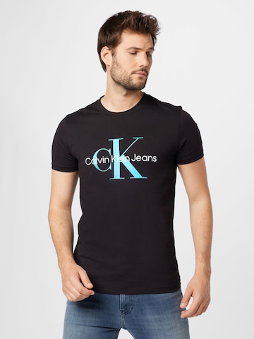 Calvin Klein Jeans - Camiseta en negro: frente