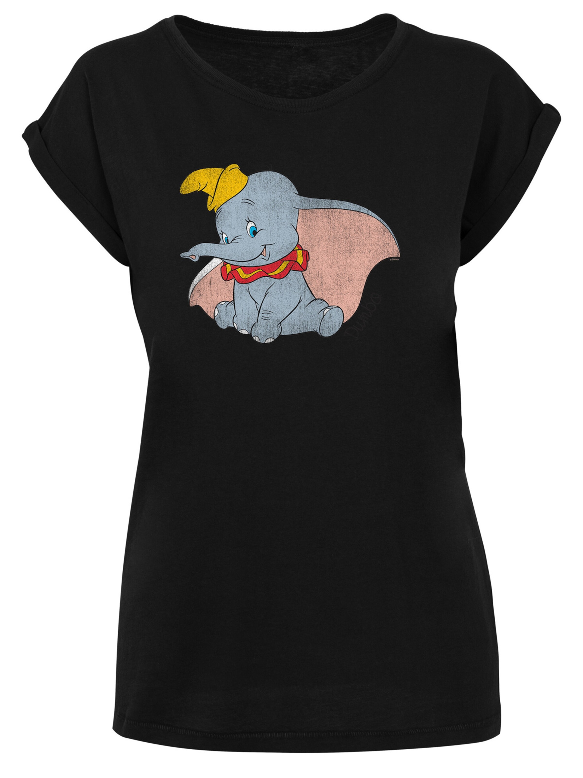 F4NT4STIC Shirt 'Disney Dumbo Classic' in Schwarz: Vorderseite