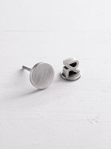 REYTEL Earring 'PUNKT' in Silver: front