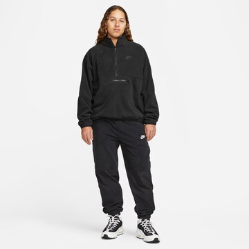Nike Sportswear Sweatshirt 'Club+ Polar' in Schwarz