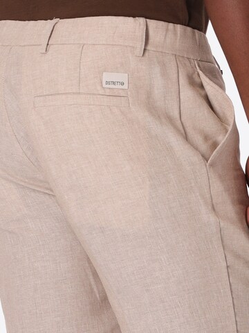 Distretto12 - Loosefit Pantalón de pinzas 'T. Certo' en beige