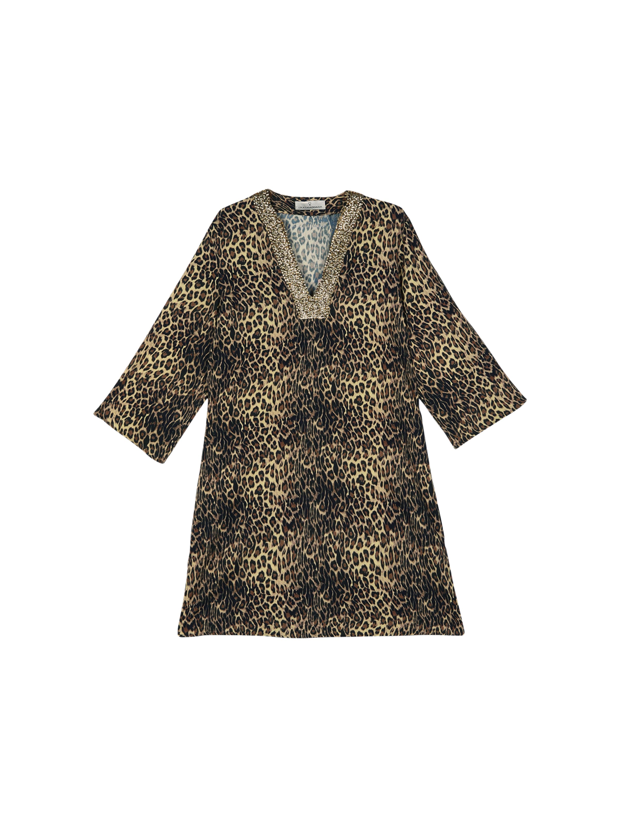 Lola Casademunt Kleit, värv pruun: eest vaates