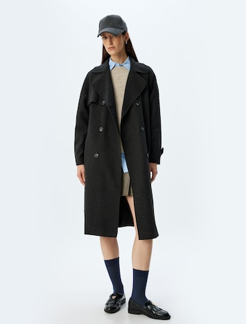 Koton Between-Seasons Coat in Grey