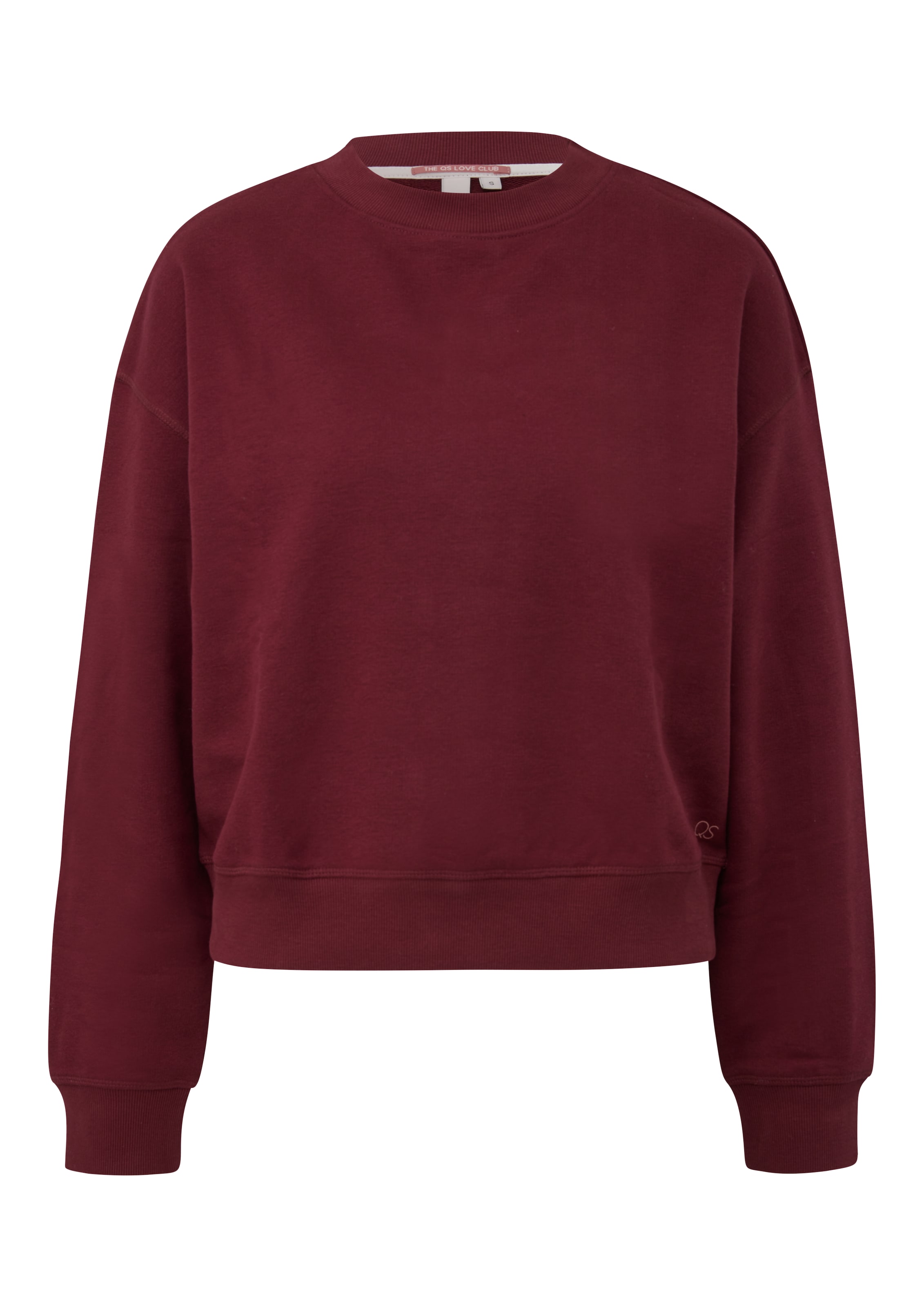 QS Sweatshirt in Rood: voorkant