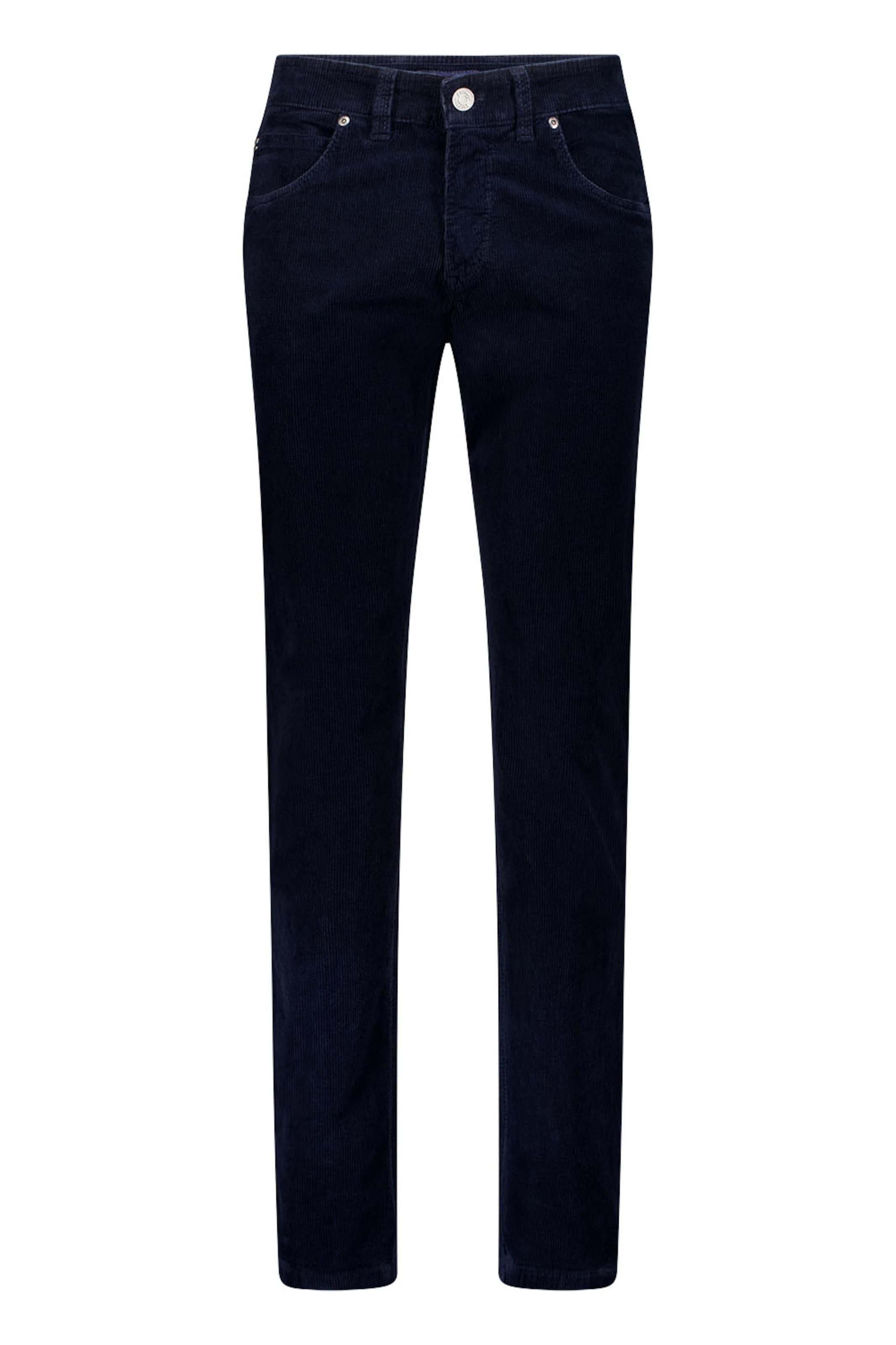 Gardeur Slimfit Broek in Blauw: voorkant