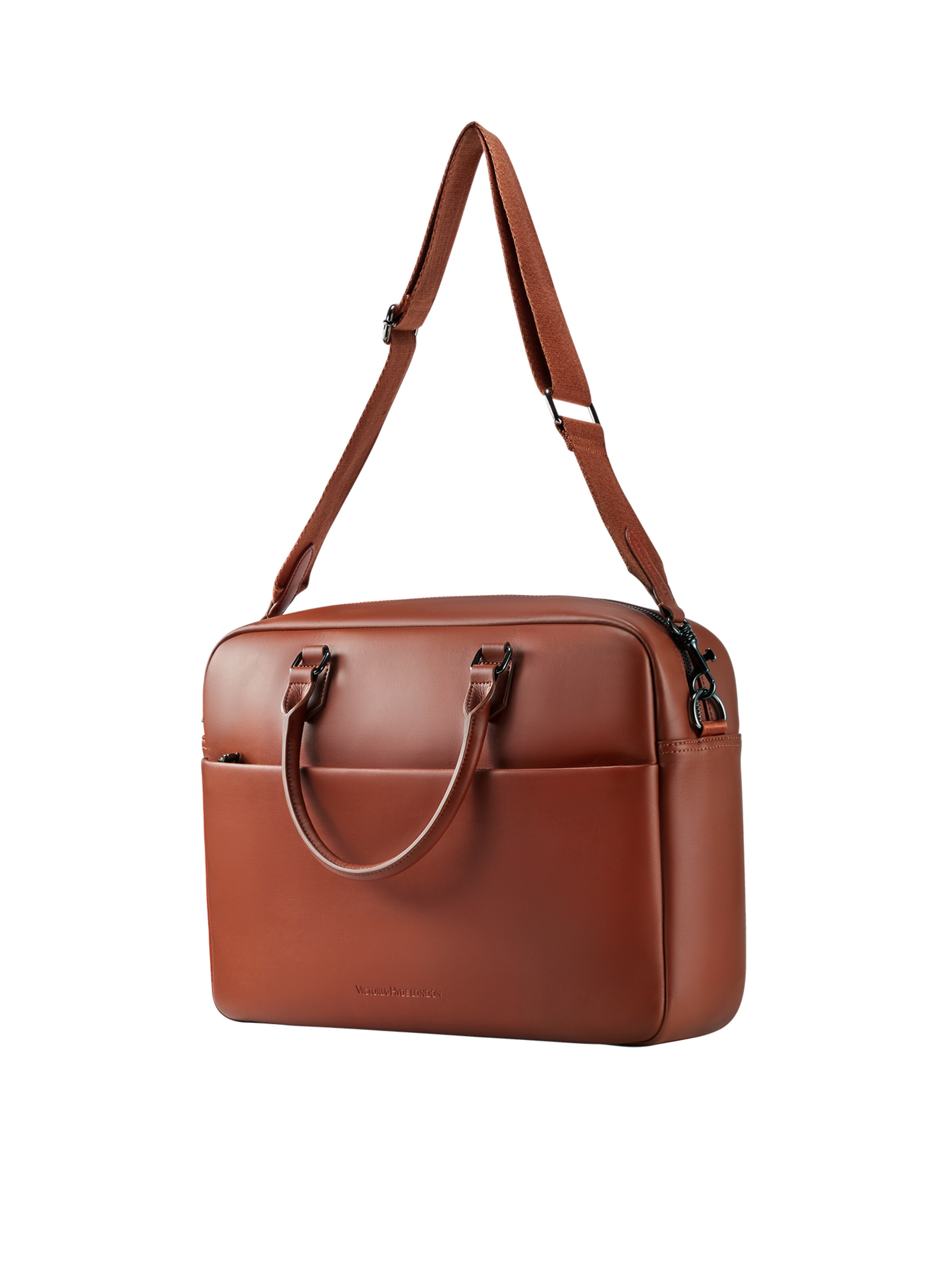 Victoria Hyde Tietokonelaukku 'New Work' värissä ruskea