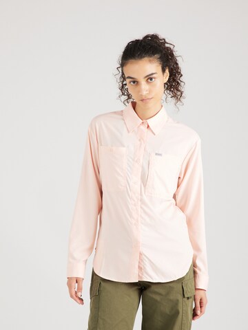 COLUMBIA - Blusa funcionais 'Silver Ridge Utility' em laranja: frente