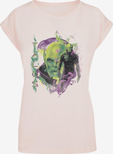 Maglietta 'Captain Marvel - Talos Smoke' ABSOLUTE CULT di colore verde / rosa pastello / nero, Visualizzazione prodotti