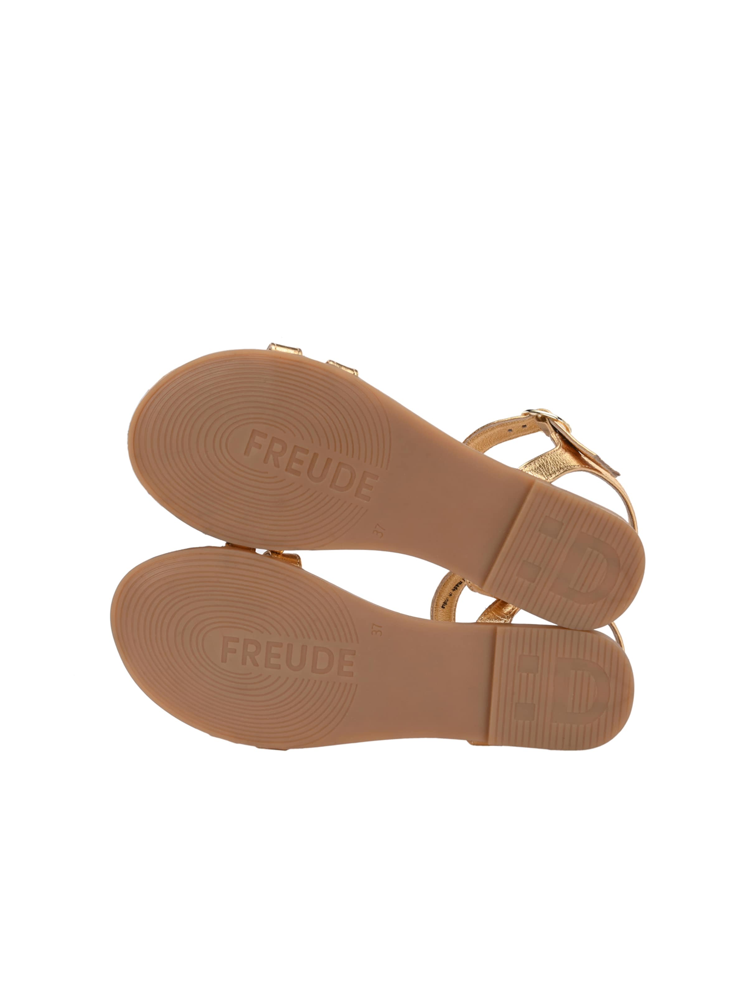 FREUDE Sandalen met riem 'Asti' in Goud
