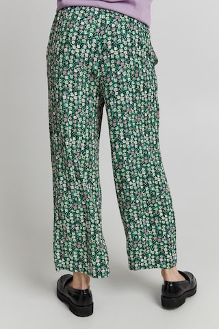 ICHI Wide leg Pants 'IHMARRAKECH' in Green