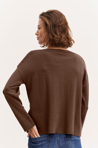 Fransa Pullover 'Alma' in Braun