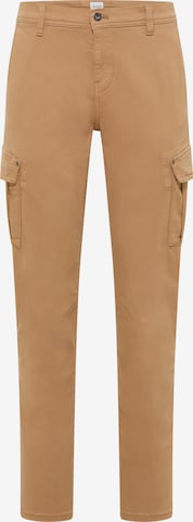 MUSTANG Loose fit Cargo Pants 'Style BeFlex' in Brown: front