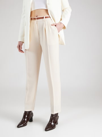 ABOUT YOU Normalny krój Spodnie 'Nina' w kolorze biały: przód