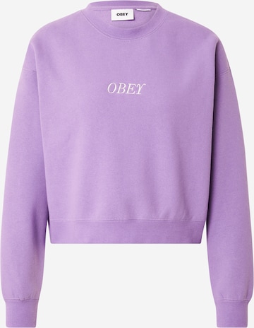 Obey Sweatshirt in Lila: predná strana