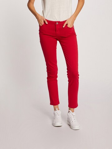 Morgan Skinny Jeans 'PETRA' in Rood: voorkant