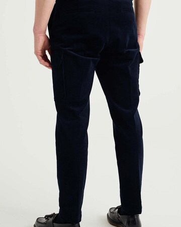 WE Fashion - Slimfit Calças cargo em azul