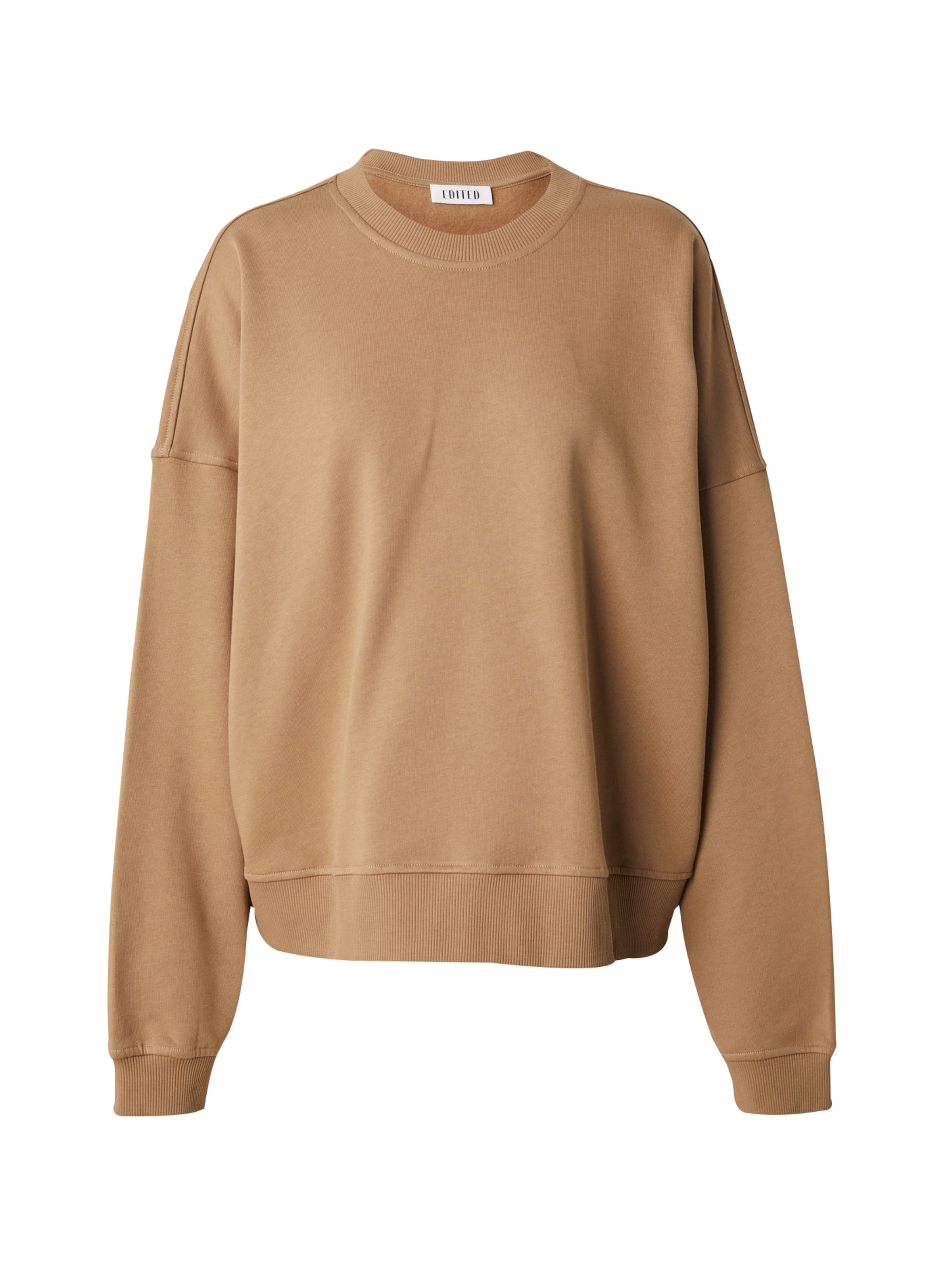 EDITED Sweatshirt 'Emielia' in Brown: front